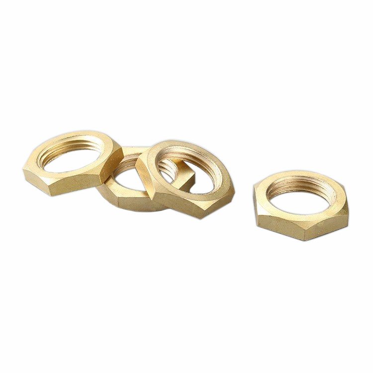 Brass Hex Thin Nut Automotive Lighting Pipe Nuts