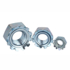 Custom 1/4 Inch 10mm M8 M6 Blue-White Zinc Plated Anti-slip K-lock Carbon Steel Round Hex K Lock Nut K-nut Knuts Nuts