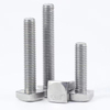 Customized Stainless Steel 302 304 316 A2-40 A2-70 Plain ZINC Plated Chamfer Rectangular Square Head Bolts GB35 for Square Slot