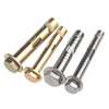 Yellow Zinc Plated Carbon Steel HEX Head Sleeve Screw 304 Stainless Steel Screw Extension Anchor Bolt For Concrete Construction
