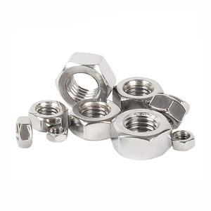 Factory Direct Sales Plain Stainless Steel 304 316 A2-70 Screw Nut Bolt Nut Hexagon Nut