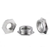 M3 304 Stainless Steel Passivated Polished Plain Hex Flush Flare in Embedded Self Clinching Insert Nut for Metal Sheet Industry