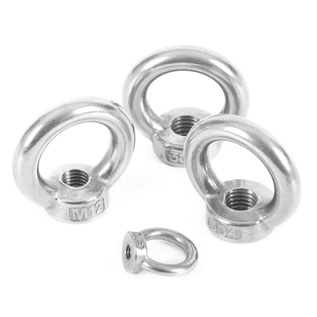 Lifting High Strength Customized No Standard M6 M8 M10 M12 Metric Inch Stainless Steel Carbon Steel Ring Nut Eye Nuts for Heavy Industry