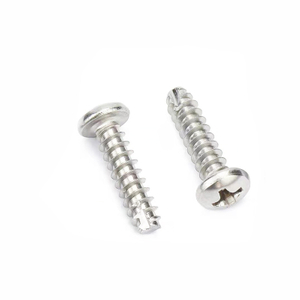 Stainless Steel 304 flat-tailed Phillips cross recess Round Head tail cutting Self Tapping Screws For plastics asbestos products wood metal sheet