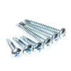 Q235 Carbon Steel Blue-white Zinc Plated Furniture Phillips Cross Recess Round Head Self Drilling Screws for Building Renovation Metal Sheet