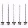 M2 410 Stainless Steel Plain Hex Pan Washer Head Pointed Tail Cutting Furniture Self Tapping Wood Screw With Spacer For PV Board