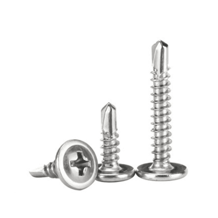 Stainless Steel 410 Furniture Cross Recess Phillips Pan Head Self Drilling Screws for Building And Metal Sheet