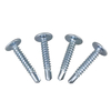 Carbon Steel 1002 Blue-white Zinc Plated Furniture Cross Recess Phillips Pan Head Self Drilling Screws for Building Renovation Metal Sheet