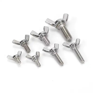M3 Customized Plastic Wing Metal Manifold Head Metric Inch Stainless Steel Carbon Steel Fasten Thumb Screw Hand Screws for Sheet