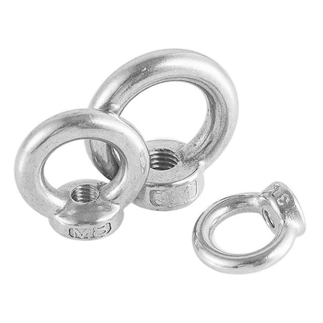 High Strength Customized No Standard M6 M8 M10 M12 Metric Inch Stainless Steel Carbon Steel Ring Nut Eye Nuts for Heavy Industry