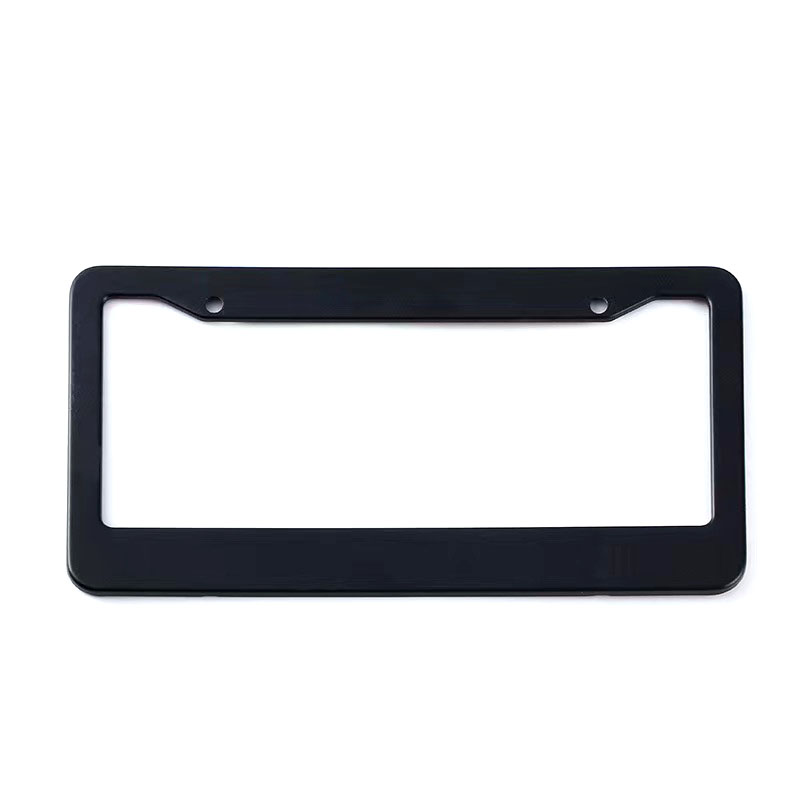 Black ABS plastic Aluminium Precision Custom Logo Bracket Stamping Part Assembled Car License Plate Frame Holder For Auto Parts