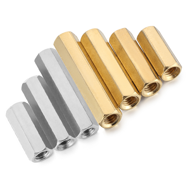 Customized Stainless Steel Copper Zinc Plated Aluminum Brass Male Female Thread Spacer Pcb Cylinder Hex Standoffs