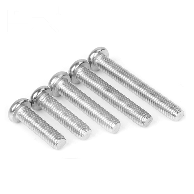 Fasteners Type B Point 304 Stainless Steel Carbon Steel Cross Truss Head Bolt Screw Machine Stud Flat Round Head Phillips Studs