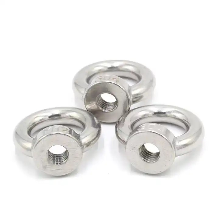 High Strength Customized No Standard M6 M8 M10 M12 Metric Inch Stainless Steel Carbon Steel Lifting Ring Nut Eye Nuts for Heavy Industry