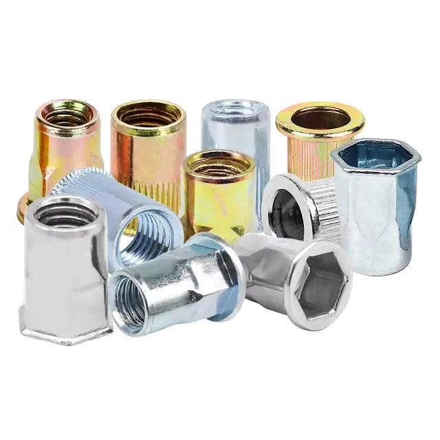 Customized Countersunk Flat Head Zinc Plated Galvanized Copper Stainless Steel Carbon Hex Self Clinching Rivet Nut for Mounting