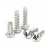 Stainless Steel 304 flat-tailed Phillips cross recess Round Head tail cutting Self Tapping Screws For plastics asbestos products wood metal sheet