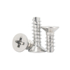 M3.5 Stainless Steel 304 Flat Countersunk Head Phillips Cross Recess Flat Tail Cutting Self Tapping Screws For Plastics Asbestos Wood