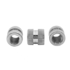 M12 Carbon Steel Galvanized Zinc Alloy Furniture Vertical Twill Knurled Socket Stainless Steel Tapping Thread Custom Inserts Nut