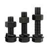 M6 M8 M10 Custom Length Fasteners Grade 8.8 Carbon Steel Black Oxidation Hex Head Bolt And Nut With Spring Washer