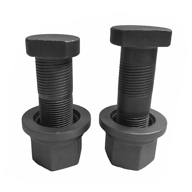 Carbon Steel Black Oxide Fully Threaded Round Neck Oval Head Bolts For Ball Mill Machinery Elliptical Head Bolts for Liner Plate