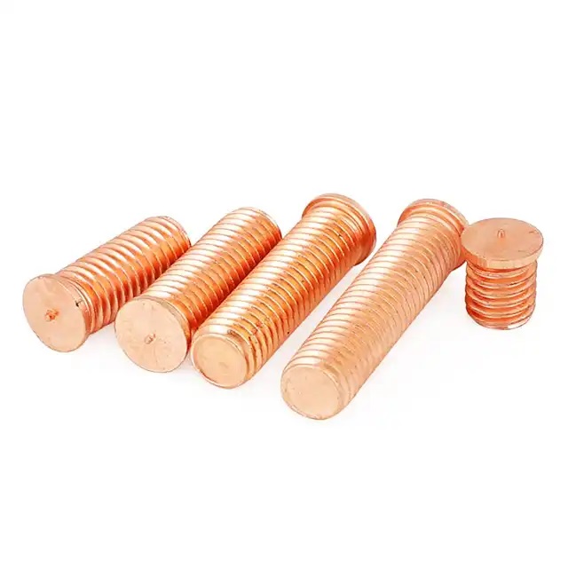 Factory M2 M3 M4 M5 M6 M2.5 M8 M9 M10 Aluminum Threaded Zinc Plated Copper Capacitor Discharge Stainless Steel Spot Welding Stud