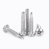 Stainless Steel A2-70 Plain Furniture Phillips Cross Recess Round Head Self Drilling Screws for Building Renovation Metal Sheet