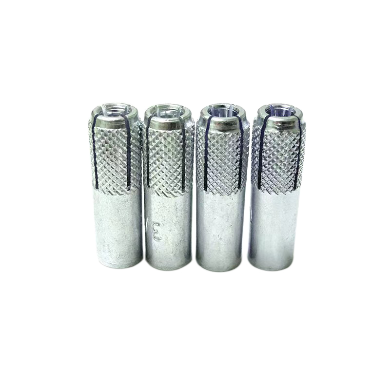 Customized Carbon Steel Galvanized Suspended Ceiling Built-in Type Implosion Inner Force Knurled Drop in Expansion Anchor Bolts Concrete Construction