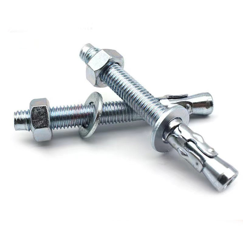JB/ZQ 4763 Stainless Steel 304 Galvanized External Thread Screw Type Tunnel Concrete Wedge Expansion Anchors With Nut And Washer