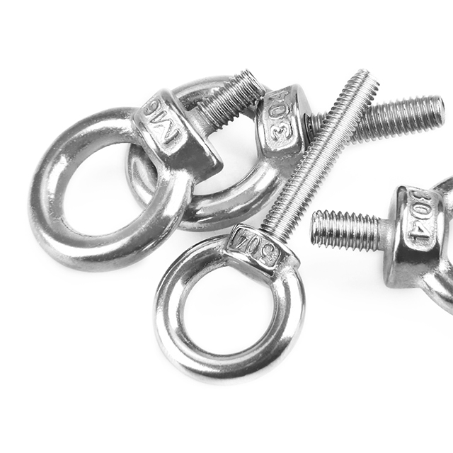 M3 M3.5 M4 Customized M6 M8 M10 M12 Metric Inch Stainless Steel Carbon Steel Ring Nut Screw Eye Nuts Screws for Heavy Industry
