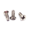 Steel Nickel-plated Flat-tailed Phillips Cross Recess Flat Countersunk Head Tail Cutting Self Tapping Screw For Plastic Asbestos Wood Metal Sheet