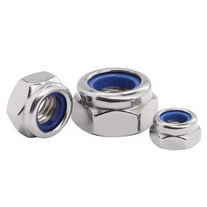 Zinc Plated High Strength M8 M12 M25 Stainless Steel Carbon Steel Insert Nylon Self Locking Hex Flange Nut for Bolt And Industry