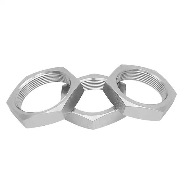 High Strength Galvanized M10 Stainless Steel Carbon Steel Insert Self Locking Hex Thin Coupling Nut for The Conduit And Machine