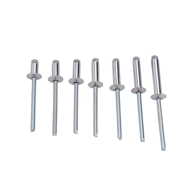 Factory Supplier Open Type Customized Length Coller Aluminum Open End Stainless Steel Solid Metal Rivet Pop Rivet Blind Rivet