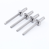 Customized Stainless Steel 304 Ring Grooved Shank Open End Flat Round Head Solid Metal Pop Rive Blind Rivet For AUTO Industry
