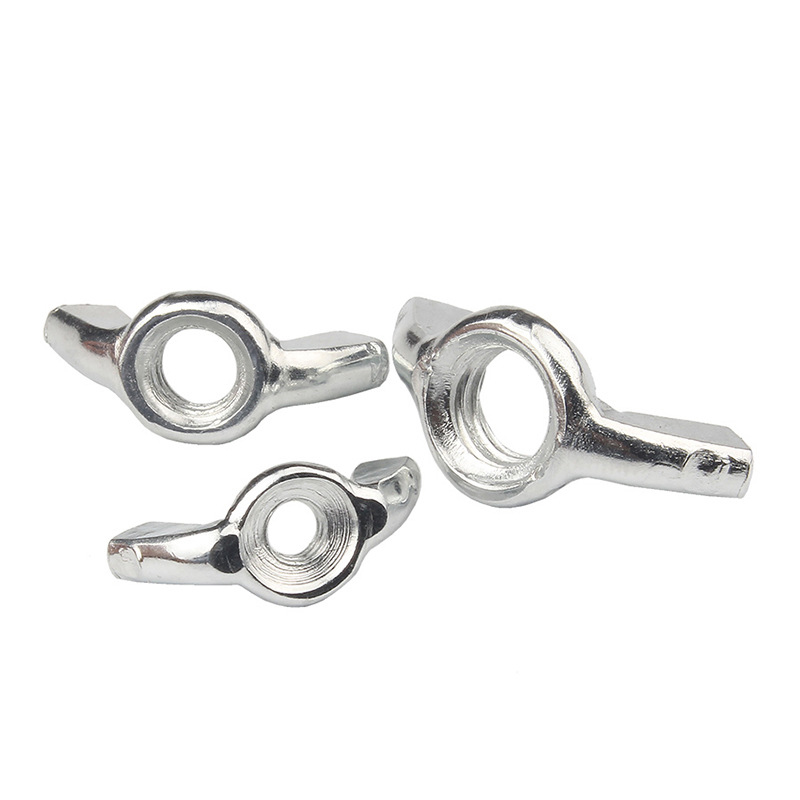 Customized zinc plated round high strength 304 stainless steel carbon steel galvanized butterfly wing nut for bolt