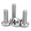 Fasteners Type B Point 304 Stainless Steel Carbon Steel Cross Truss Head Bolt Screw Machine Stud Flat Round Head Phillips Studs