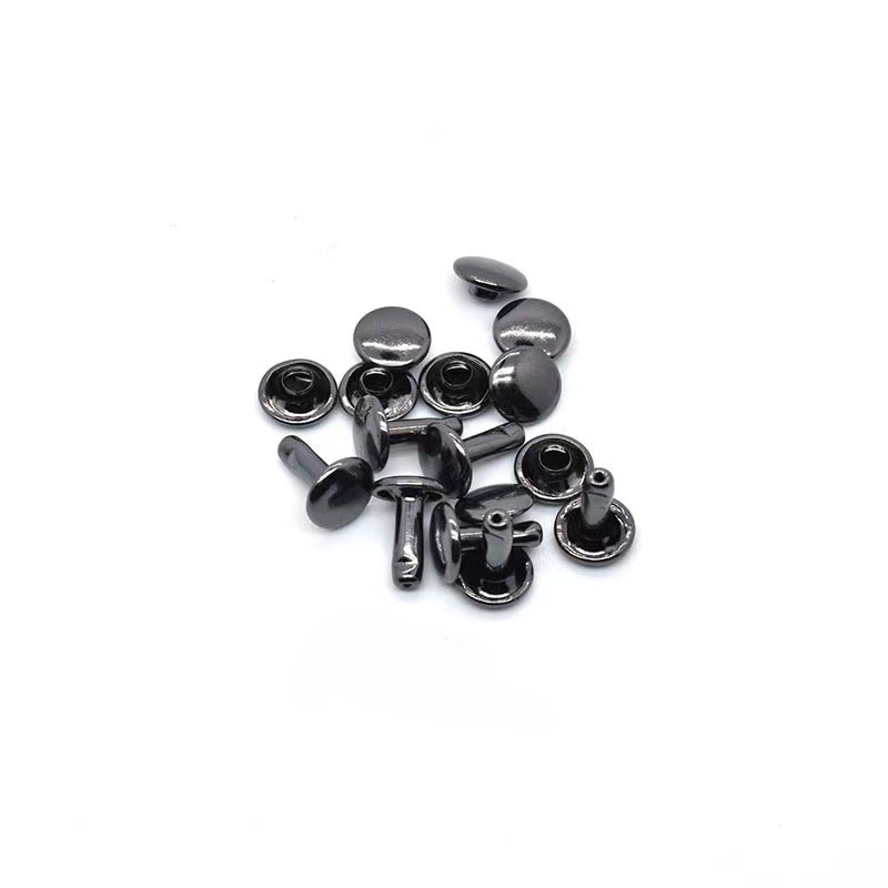 Stainless Steel Brass Double Cap Metal Chicago Screw Jeans Rivet for Denim Shoes Bag Cloth Leather Bag Accessories Button Rivet