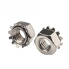 Custom 1/4 Inch 10mm M8 M6 Stainless Steel 304 Anti-slip K-lock Round Hex K Lock Nut K-nut Knuts Nuts