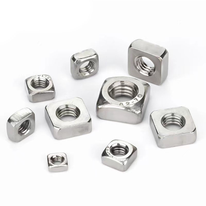 Zinc Plated High Strength M8 M10 Stainless Steel A2-70 Carbon Steel Insert Self Locking Rectangular Nuts Square Nut for Bolt Rod