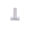 Customized Stainless Steel 302 304 316 A2-40 A2-70 Fully Threaded Stepless Galvanized Flat Square Headed Bolt For Square Slots