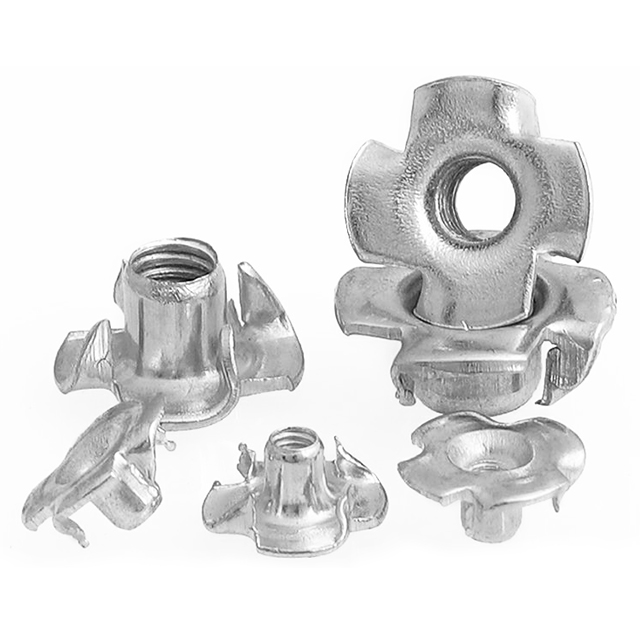 Grade 4 6 8 10 Zinc Plated Carbon Steel Stainless Steel M6 M8 M10 M12 Customized Size Metric Inch T-slot Four-jaw Nut Claw Nuts