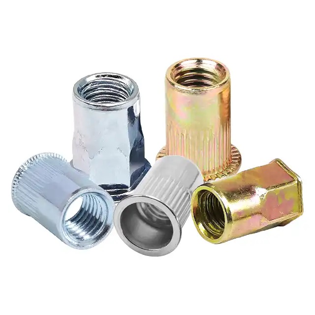 Customized Countersunk Flat Head Zinc Plated Galvanized Copper Stainless Steel Carbon Hex Self Clinching Rivet Nut for Mounting