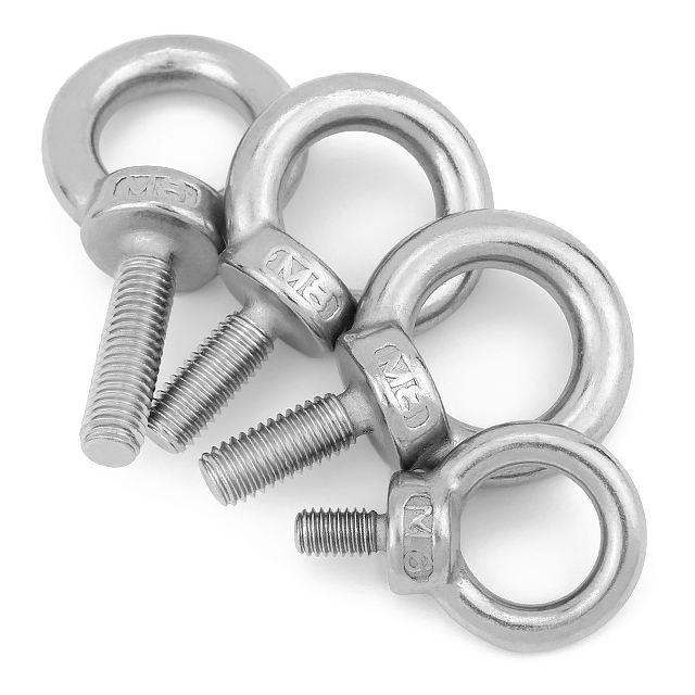 M3 M3.5 M4 Customized M6 M8 M10 M12 Metric Inch Stainless Steel Carbon Steel Ring Nut Screw Eye Nuts Screws for Heavy Industry