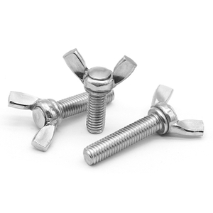 Customized Plastic Wing Metal Manifold Head Metric Inch Stainless Steel Carbon Steel Fasten Thumb Screw Hand Screws for Sheet