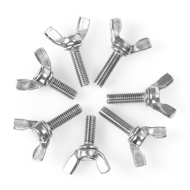 M3 Customized Plastic Wing Metal Manifold Head Metric Inch Stainless Steel Carbon Steel Fasten Thumb Screw Hand Screws for Sheet