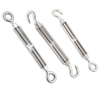 Stainless Steel 304 Plain Adjustable Orchid Bolt Telescopic Turnbuckles Flower Basket Bolt Open Retractable Wire Rope Tightener