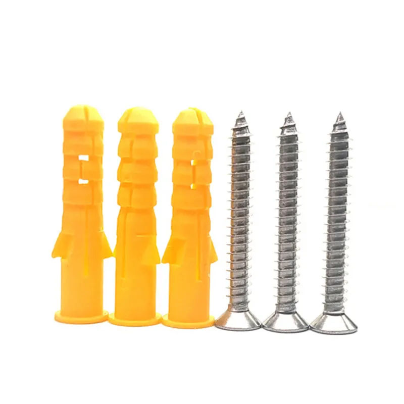 M2 M3 Expansion Plastic Tube Stainless Steel Carbon Steel Self Tapping Truss Cross Recess Self Drilling Drywall Screw with Wall Plug