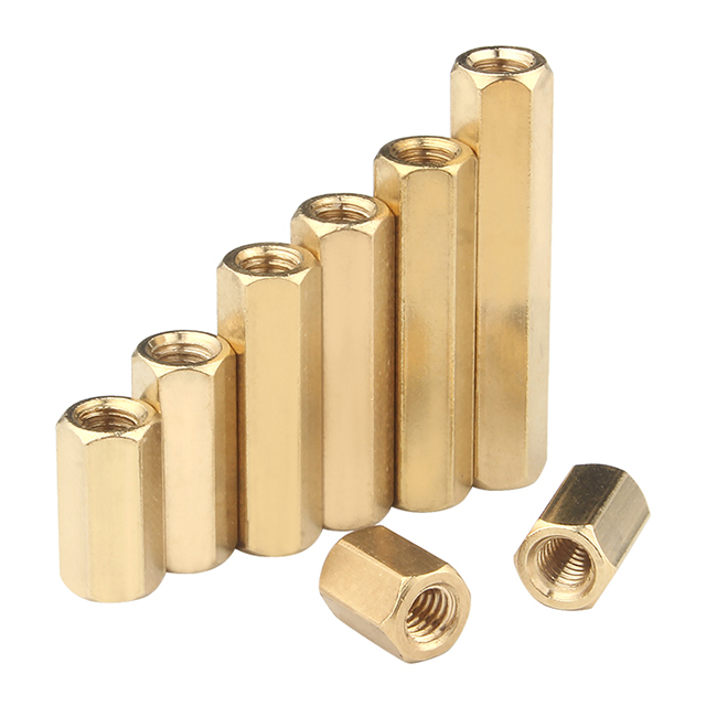 M2 Manufacture Custom Length Stainless Steel Pure Copper Brass PCB Cylinder Hex Standoffs Male Female Thread Spacer for Circuit Board