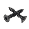 Black Oxide carbon steel self tapping Hexagonal socket flat countersunk head wood screw self drilling drywall Furniture screws