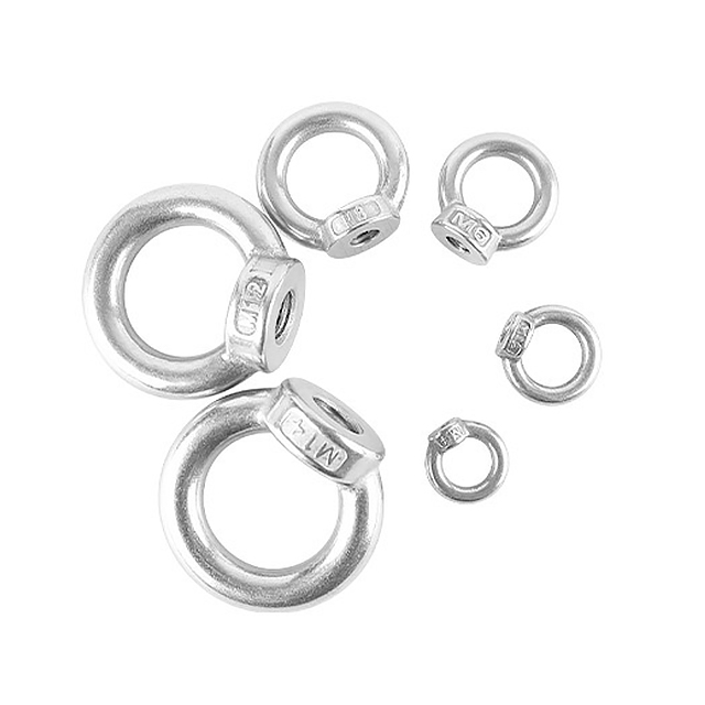 Lifting High Strength Customized No Standard M6 M8 M10 M12 Metric Inch Stainless Steel Carbon Steel Ring Nut Eye Nuts for Heavy Industry